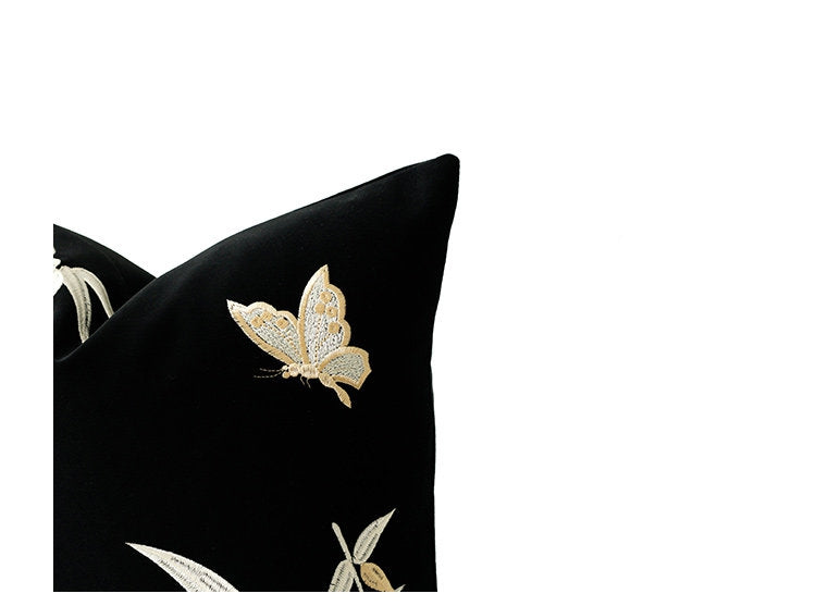 Bambusblatt-bestickts Dekoküsse