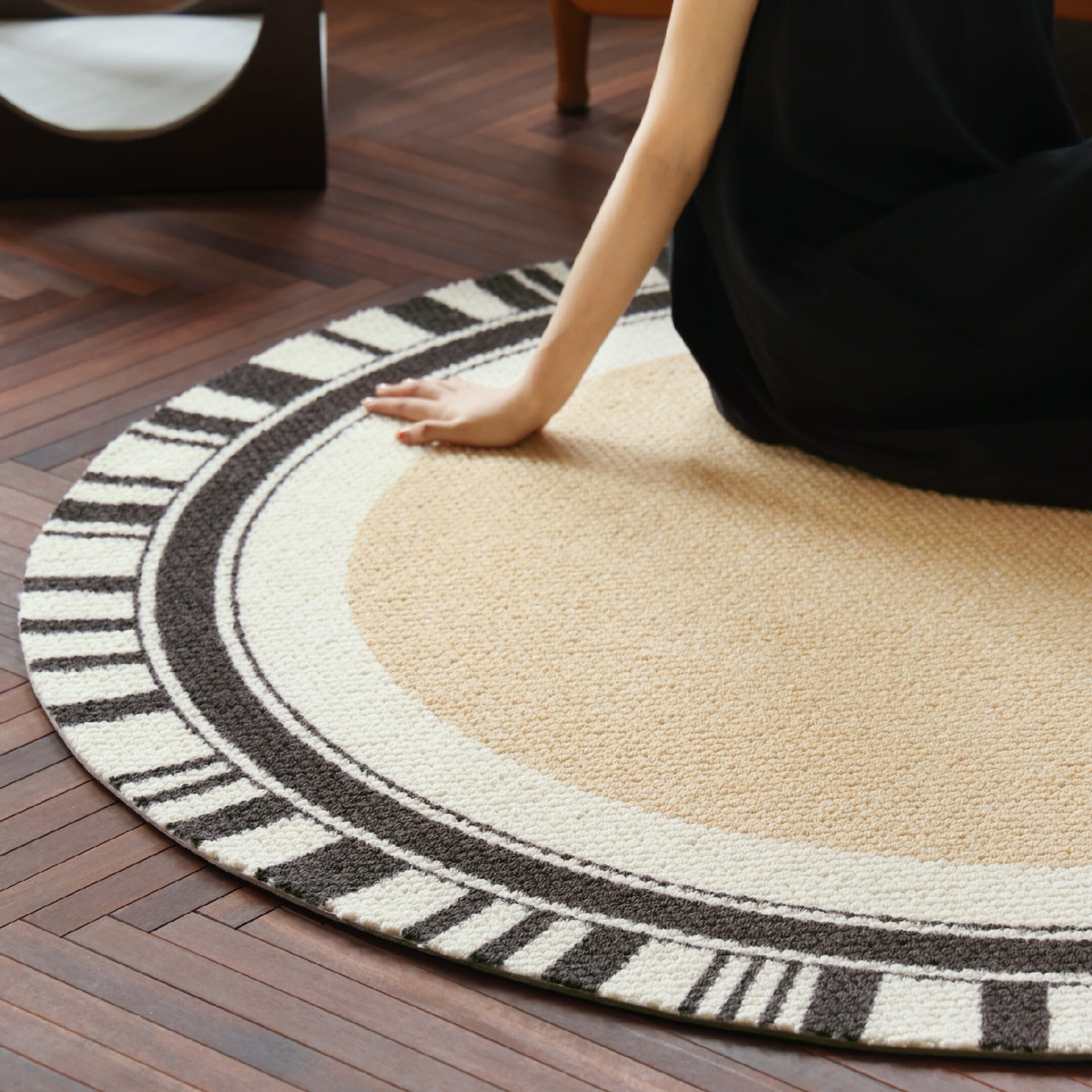 Runder Wollteppich Paris Dream