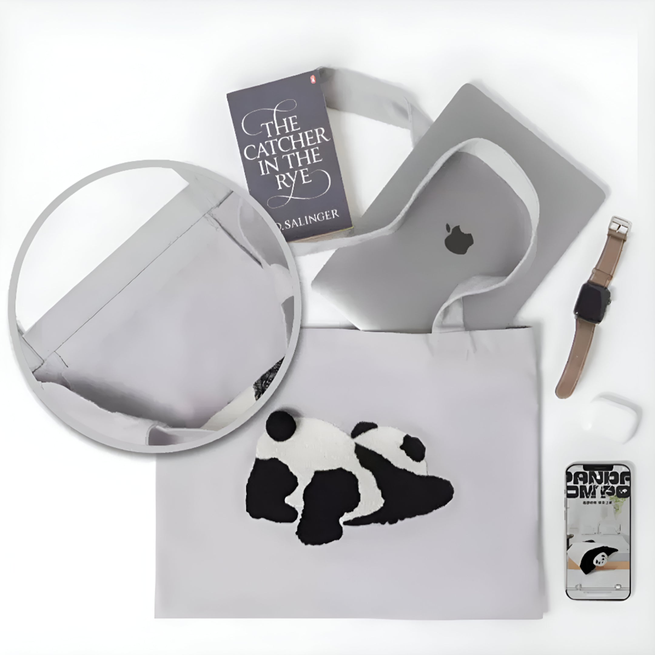 Panda Jutebeutel