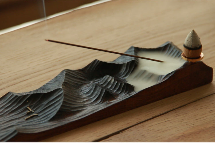 Räucherstäbchenhalter aus Massivholz