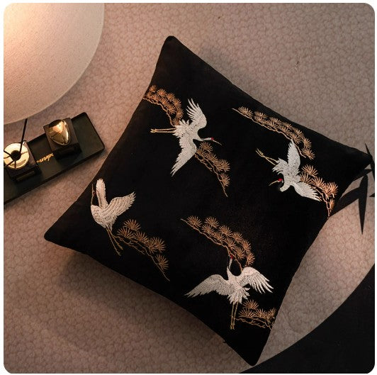 Flying Cranes – Embroidered Vintage Body Kisses